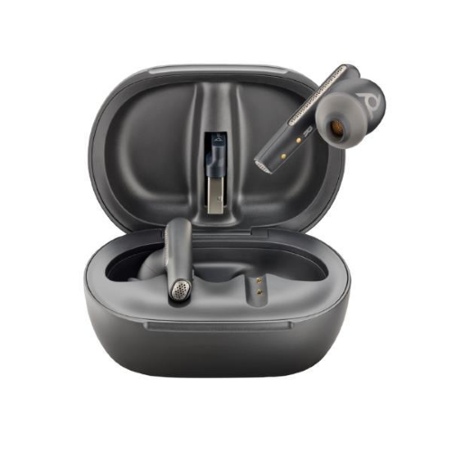 Cuffie e Auricolari - Poly Voyager Free 60+M UC + Adattatore BT700 USB-C + Custodia per ricarica con touchscreen